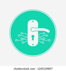 Smart lock vector icon sign symbol