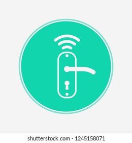 Símbolo de icono del vector de bloqueo inteligente