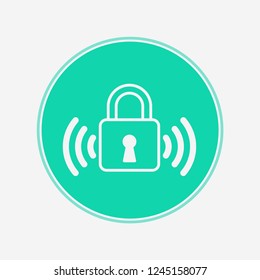 Smart lock vector icon sign symbol