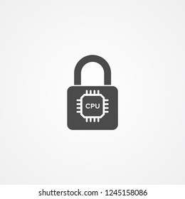Smart lock vector icon sign symbol