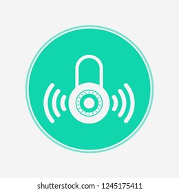 Smart lock vector icon sign symbol