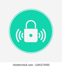 Smart lock vector icon sign symbol