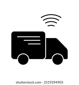 smart logistic concept line icon. Simple element illustration. smart logistic concept outline symbol design.