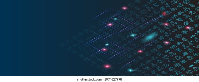 Smart Logistics background with global logistics Warehouse Logistics, Sea Freight Logistics partnership. For website and mobile website. 
Easy to edit and customize. Vector illustration