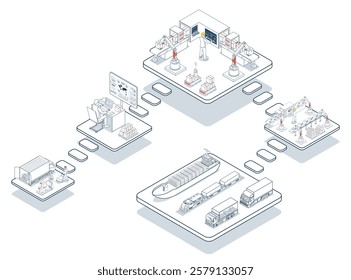 Smart logistics leverages AGV (Automated Guided Vehicles) along with warehouse management and IoT transportation to optimize supply chain operations.