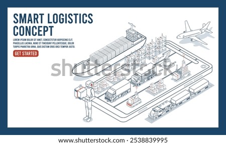 Smart logistics solutions integrate delivery robots, warehouse management, and transportation to optimize the entire supply chain process