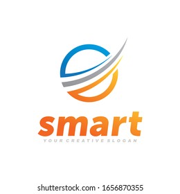 Intelligentes Logo, Pfeil-Logo, Geschäftslogo