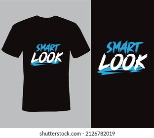 apariencia inteligente, diseño de camisetas, ilustración de tipografía
