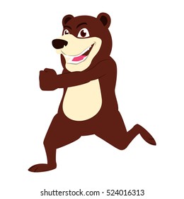 Smart looking Bear business character