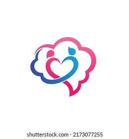 Smart Love Logo With Couple Concept