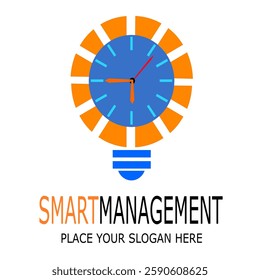 SMART MANAGEMENT VEKTOR PLACE YOUR SLOGAN HEFRE