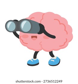 smart mascot searching for ideas and future opportunities