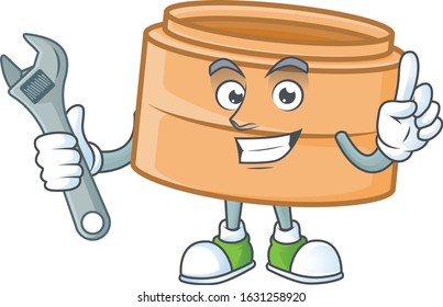 Smart Mechanic dimsum basket cartoon character design