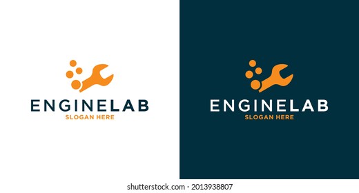smart mechanic lab experiments logo design for your business
