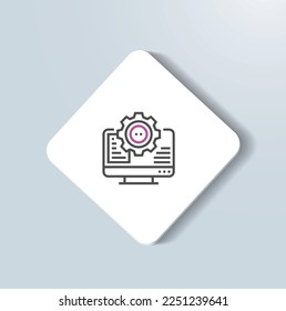 Smart Media Production Planning icon vector design