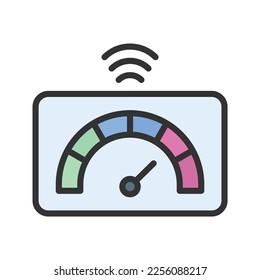 Smart Meter Icon vector image. Suitable for mobile apps, web apps and print media.