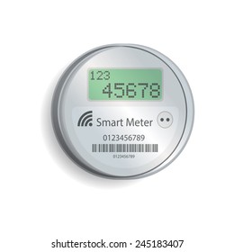 Smart Meter Illustration, Vector