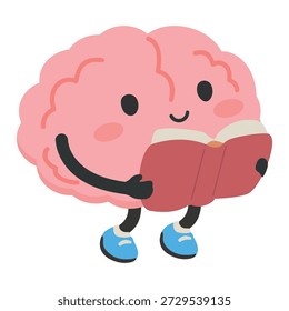 Un personaje de mente inteligente que disfruta del conocimiento del aprendizaje que muestra el enfoque, el estudio, la calma, la educación del sentimiento, el crecimiento y el estilo de vida intelectual positivo
