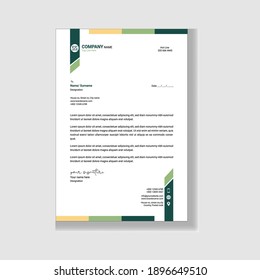 Smart, Minimal, colorful letterhead design for corporate use. Designable letterhead for IT, Finance, state holder, Real state use. 