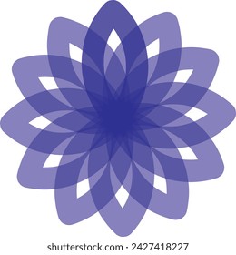 diseño de mandela inteligente azul vector eps.