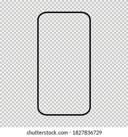 Smart Mobil Phone Mock Up, Smartphone Technology Template, Modern Blank Telephnone, Realistic Vector Illustration