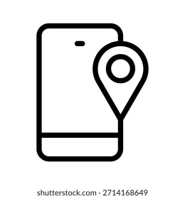 Coleção de ícones de localização móvel inteligente para rastreamento GPS, navegação por smartphone, posicionamento em tempo real e visuais de orientação de viagem
