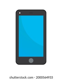 Smart mobile phone icon vector clipart design on white background