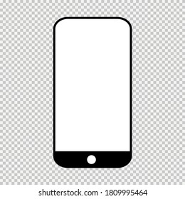 Smart mobile phone mock up, Smartphone technology template, modern blank telephone, realistic vector illustration