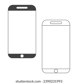 Pasos de ilustración vectoriales de teléfonos móviles inteligentes