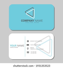 SMART MODERN Business Card, Vector Illustration