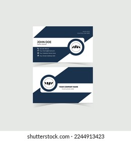 smart modern business card, vector illustration ,white and black print Ready