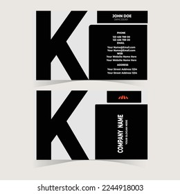 smart modern business card, vector illustration