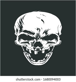 smart modern skull vector design