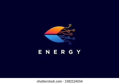 smart modern technology for energy logos. Vector illustration of icon template