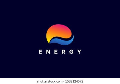 smart modern technology for energy logos. Vector illustration of icon template