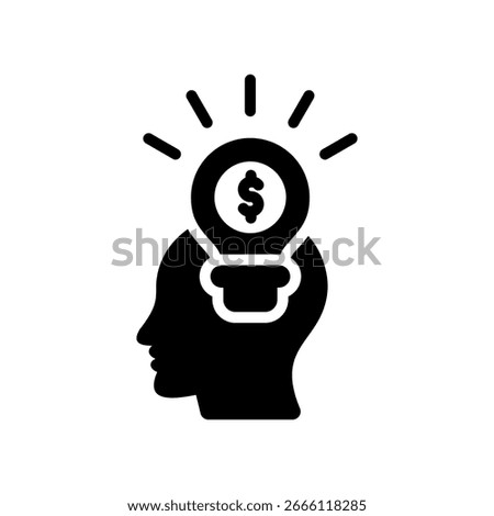Smart Money Icon Glyph Vector Illustration
