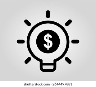 smart money light symbol vector black abstract