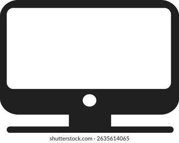 Smart Monitor Vector Icon – Modern Display Graphic Art Illustration