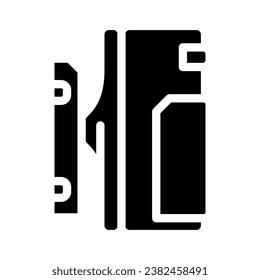 smart motion sensor home glyph icon vector. smart motion sensor home sign. isolated symbol illustration