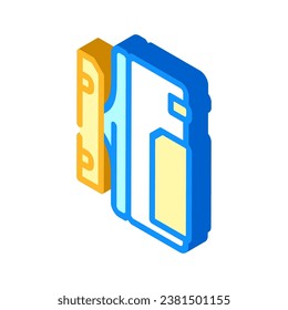 smart motion sensor home isometric icon vector. smart motion sensor home sign. isolated symbol illustration