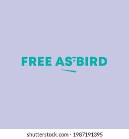 Smart Negative Space Bird Logo Design Concept. text based logo vector illustration template