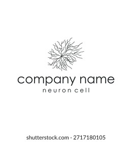 Logotipo de neurônio inteligente projetado para marcas de tecnologia modernas 