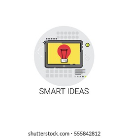 Smart New Creative Idea Business Planning Icon Vector Illustration