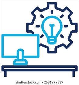 Elemento De Ícone Do Smart Office Para Design