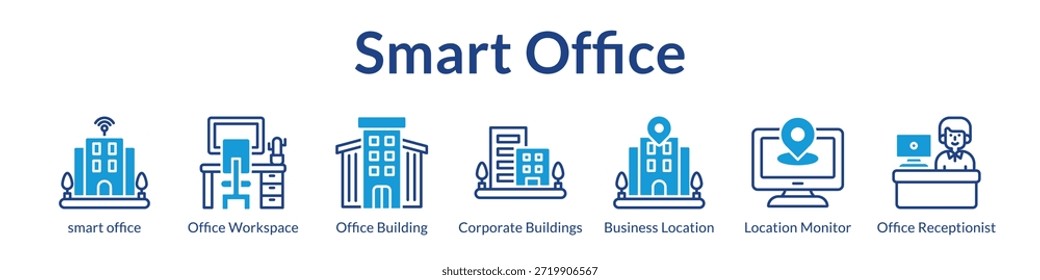 Tecnología de oficina inteligente para la gestión inteligente de Espacios de trabajo Edificios habilitados para IoT y soluciones de recepción automatizada