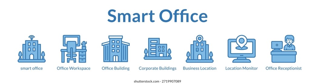 Tecnología de oficina inteligente para la gestión inteligente de Espacios de trabajo Edificios habilitados para IoT y soluciones de recepción automatizada