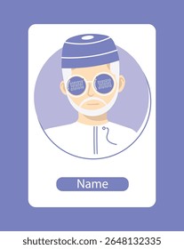 Estilo 2D de carácter omaní inteligente