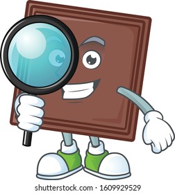 Smart One eye one bite chocolate bar Detective character style