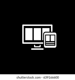 Smart Optimization Icon. Business Concept. Flat Design. Isolated Illustration.