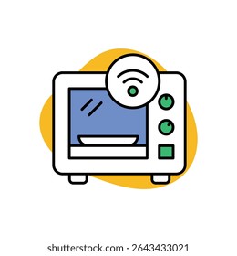 Smart Oven Icon vector stock illustration
